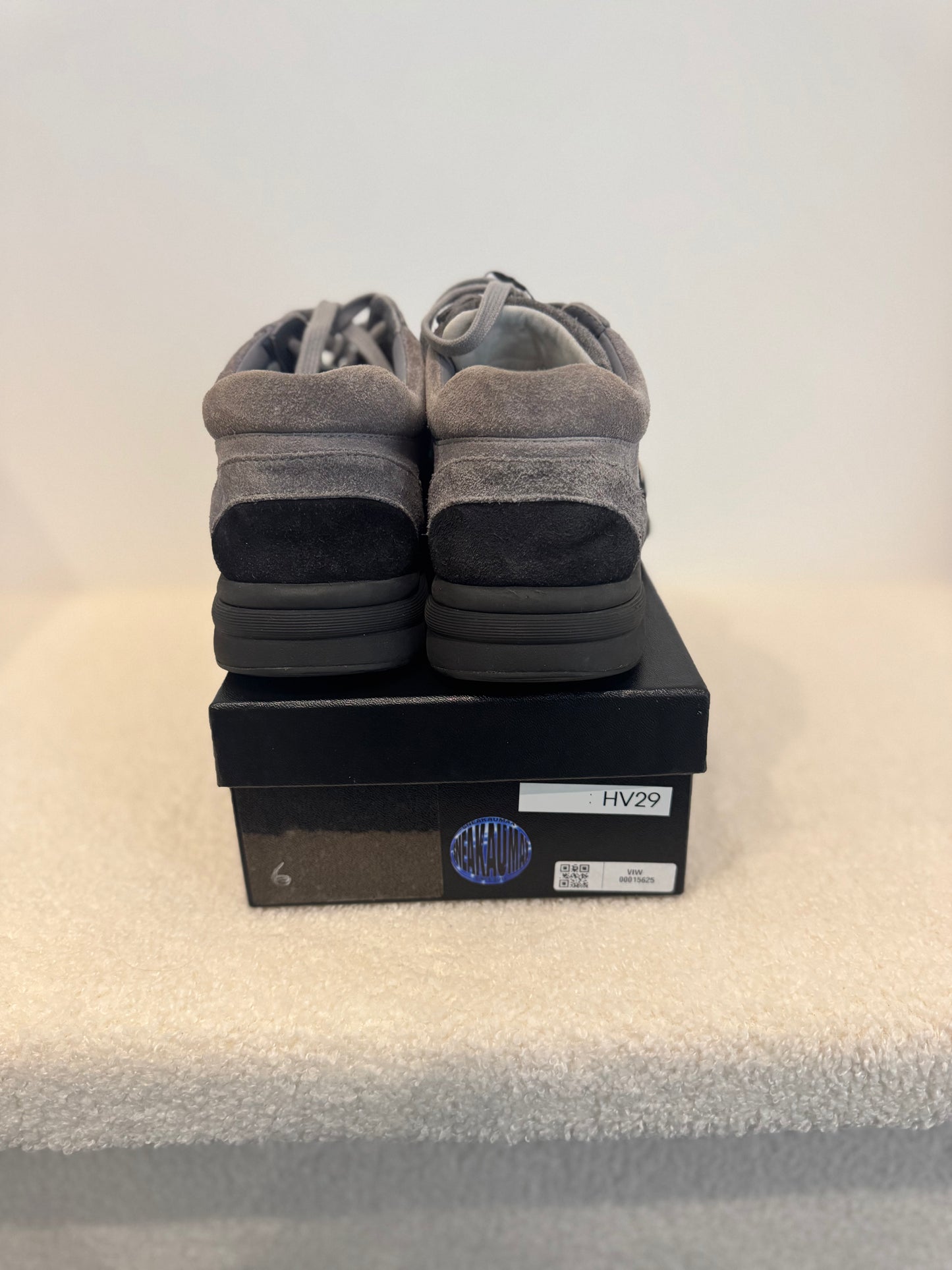 Chanel CC Logo Low Top Sneakers Grey/Black Suede (EU 36.5)