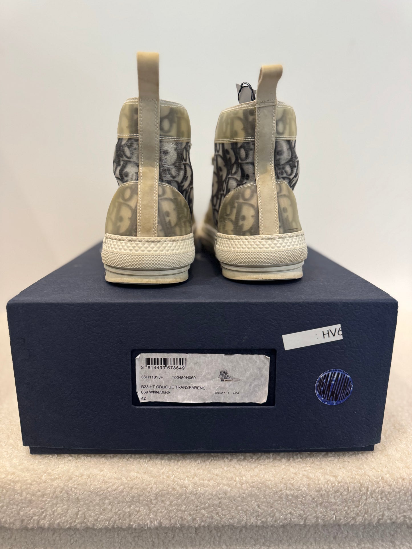 Dior B23 High Oblique Transparent White/Black (42)
