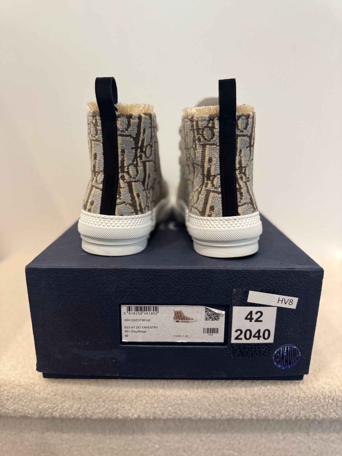 Dior B23 High Dior Oblique Tapestry Grey/Beige (42)
