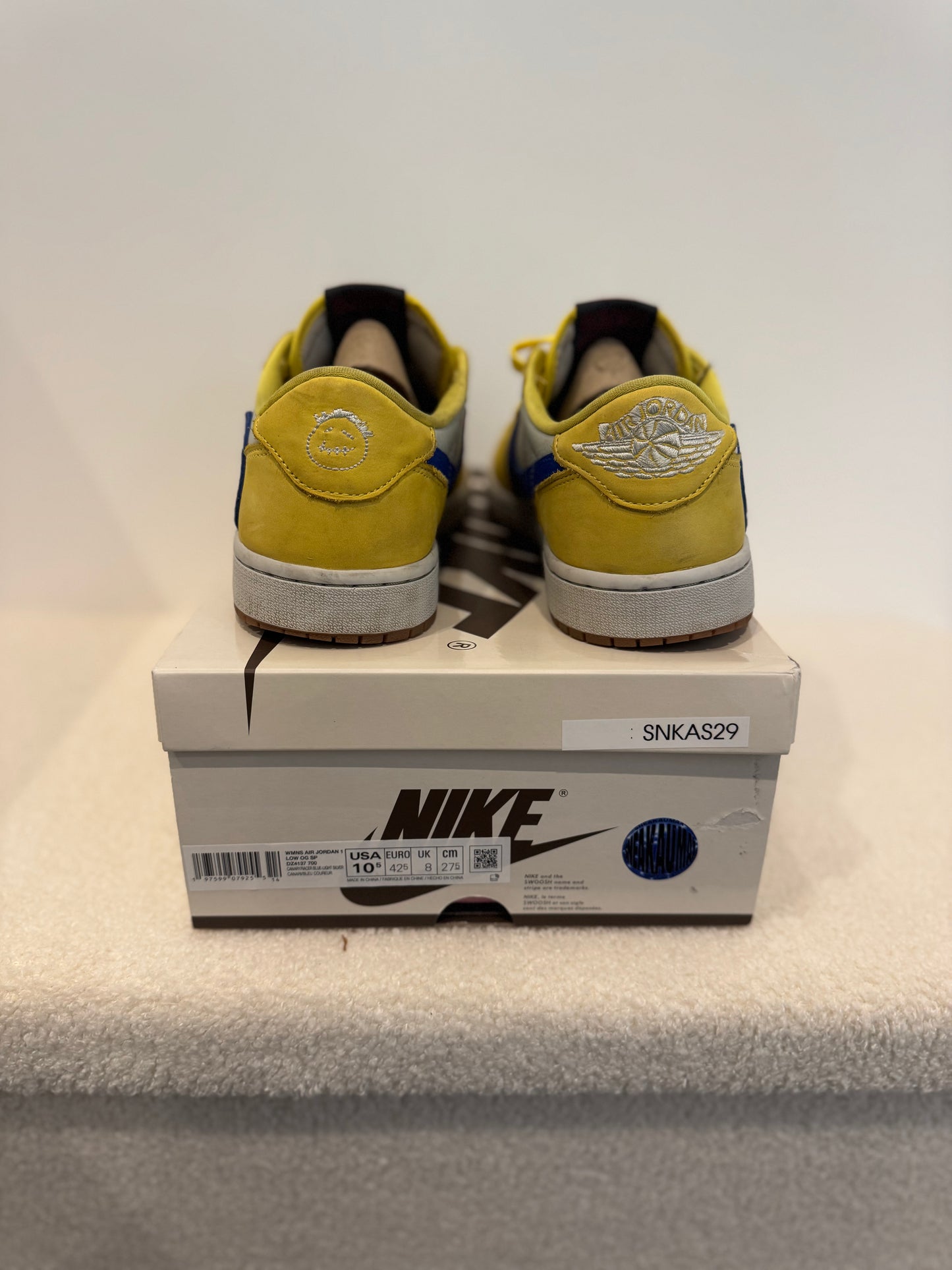 Air Jordan 1 Low Travis Scott Canary (42.5)