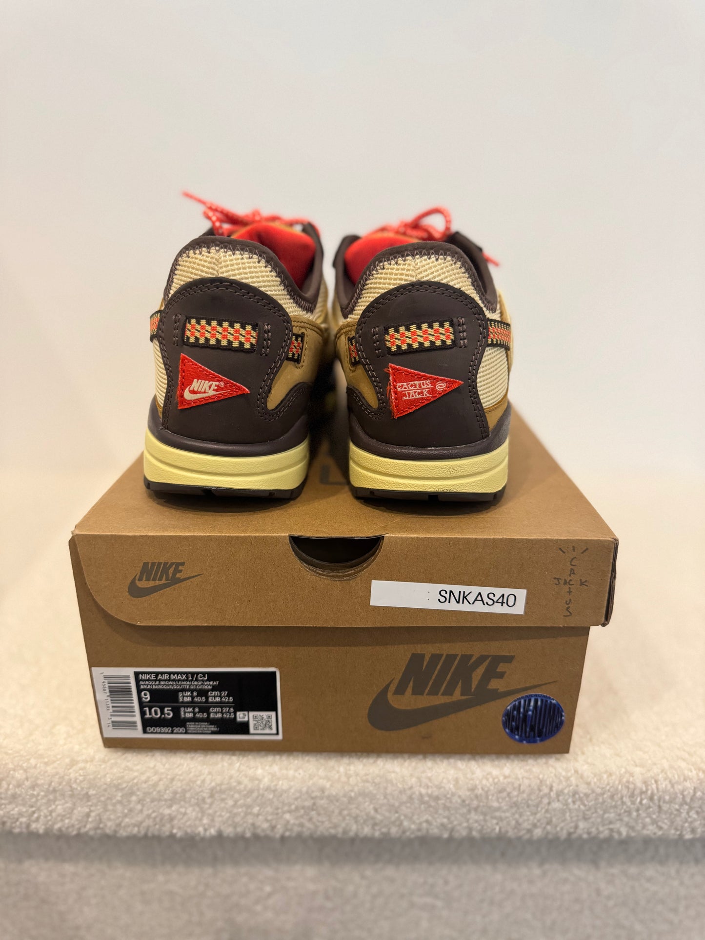 Nike Air Max 1 Travis Scott Baroque Brown (42.5)