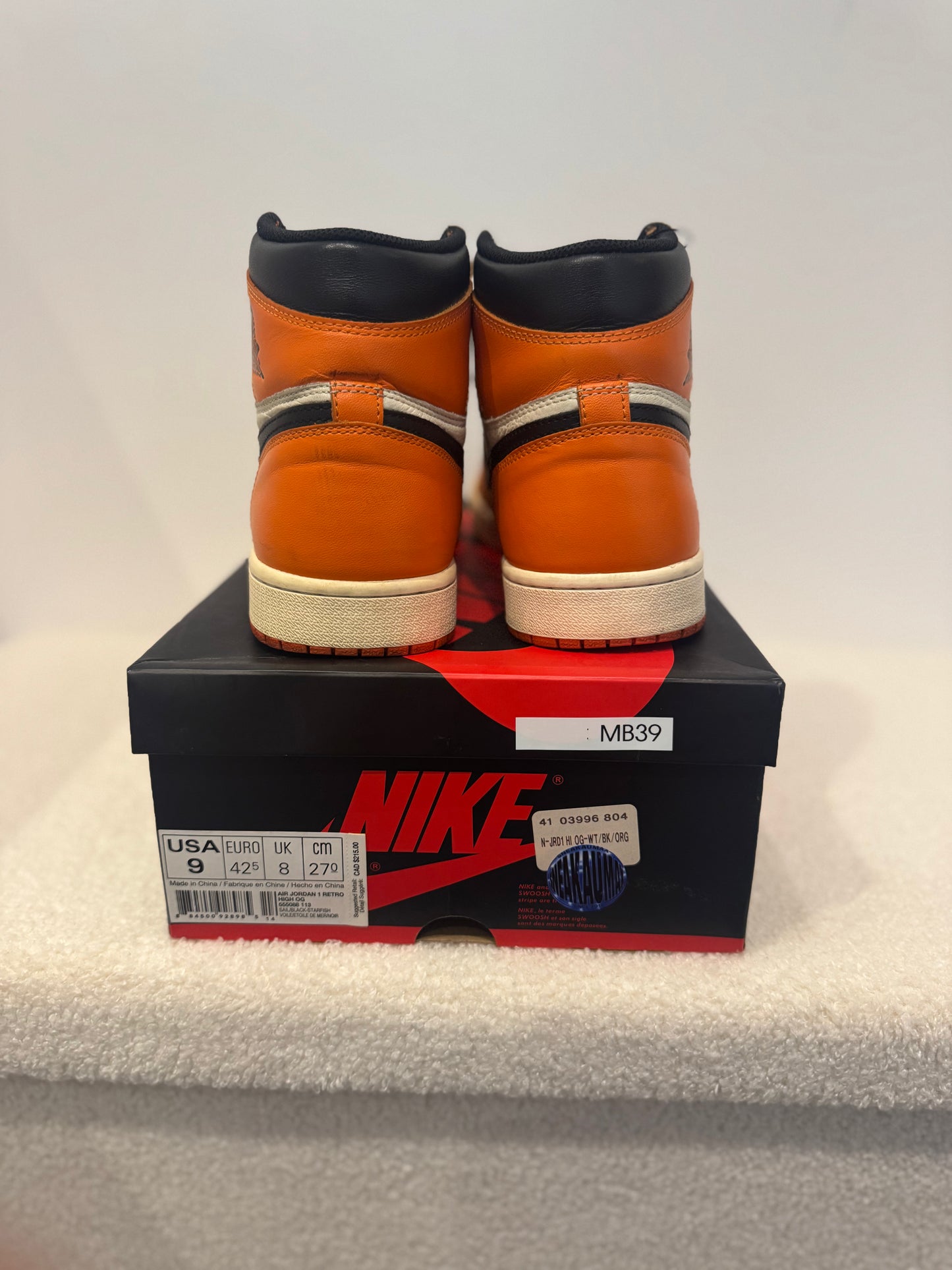 Air Jordan 1 Retro High OG Shattered Backboard (42.5 EU)