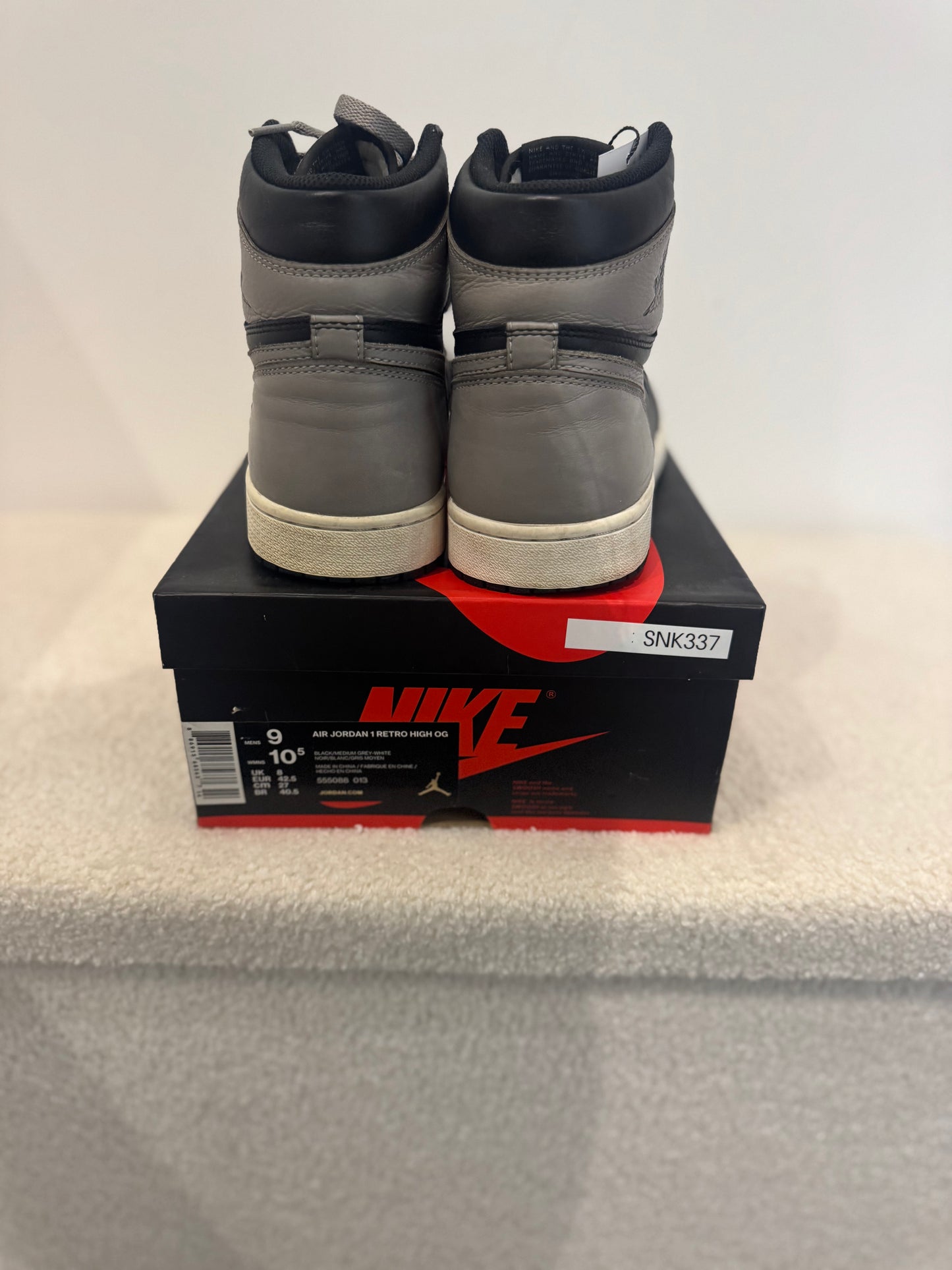 Air Jordan 1 Retro High OG « Shadow » 2018 (42,5)