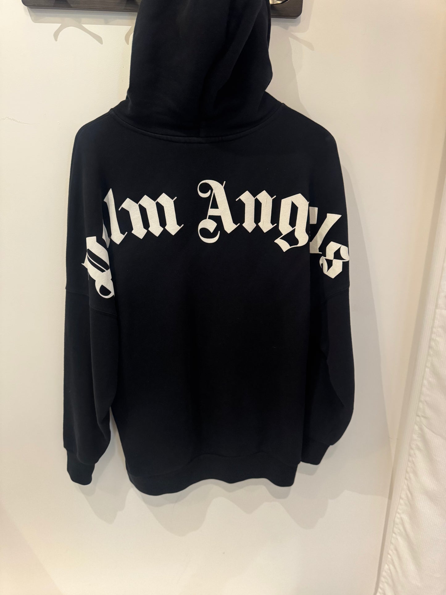 Palm Angels Logo Hoodie Black (XS fit L)
