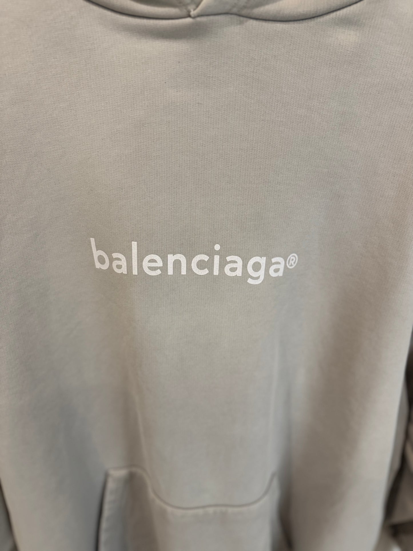 Balenciaga Logo Hoodie « Grey » (M)