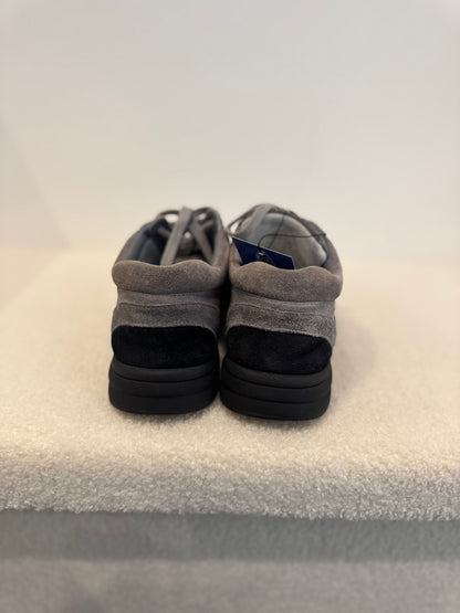 Chanel CC Logo Low Top Sneakers Grey/Black Suede (EU 36.5)