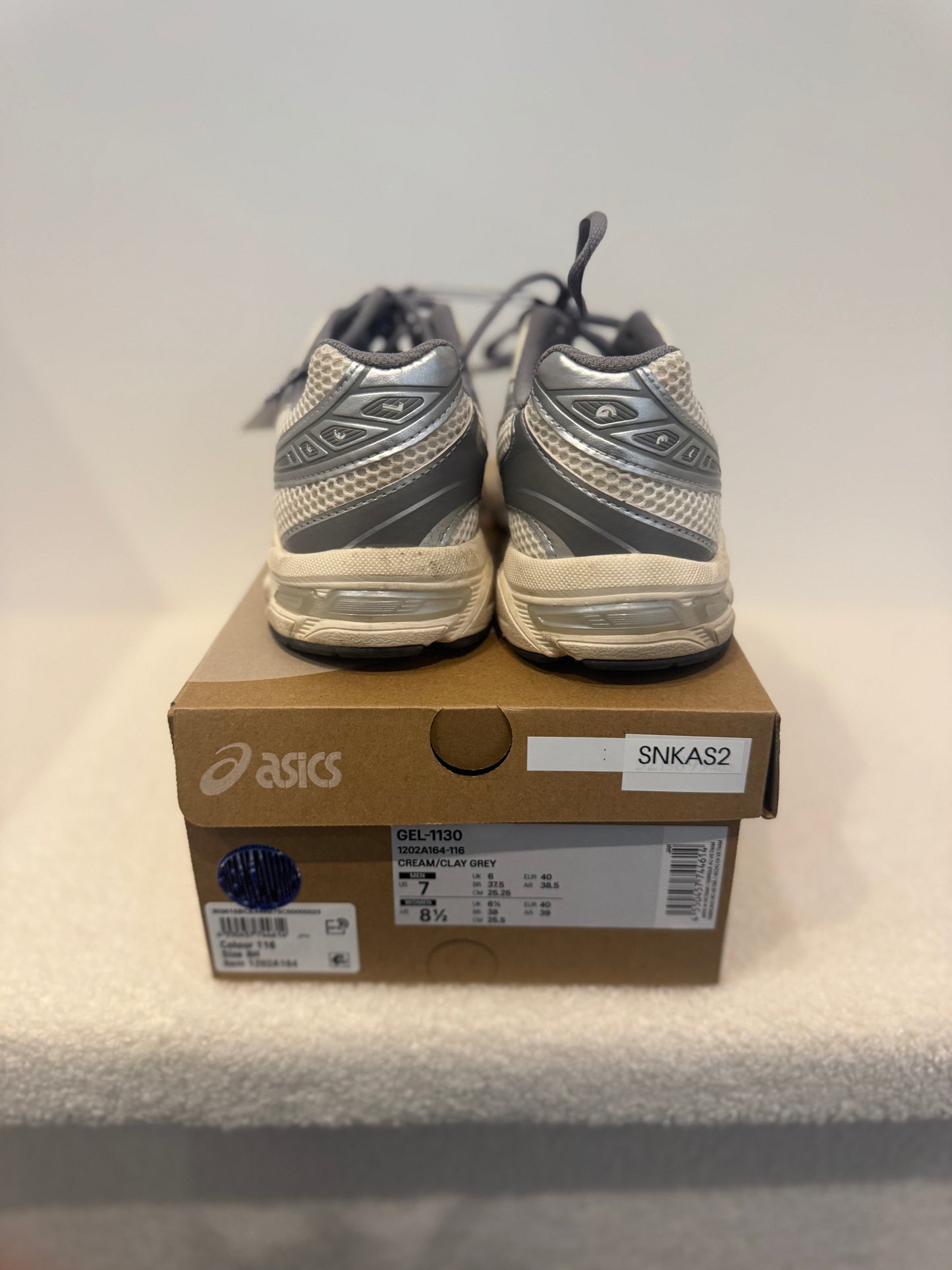 ASICS GEL-1130 "Cream / Clay Grey" (EU 40)