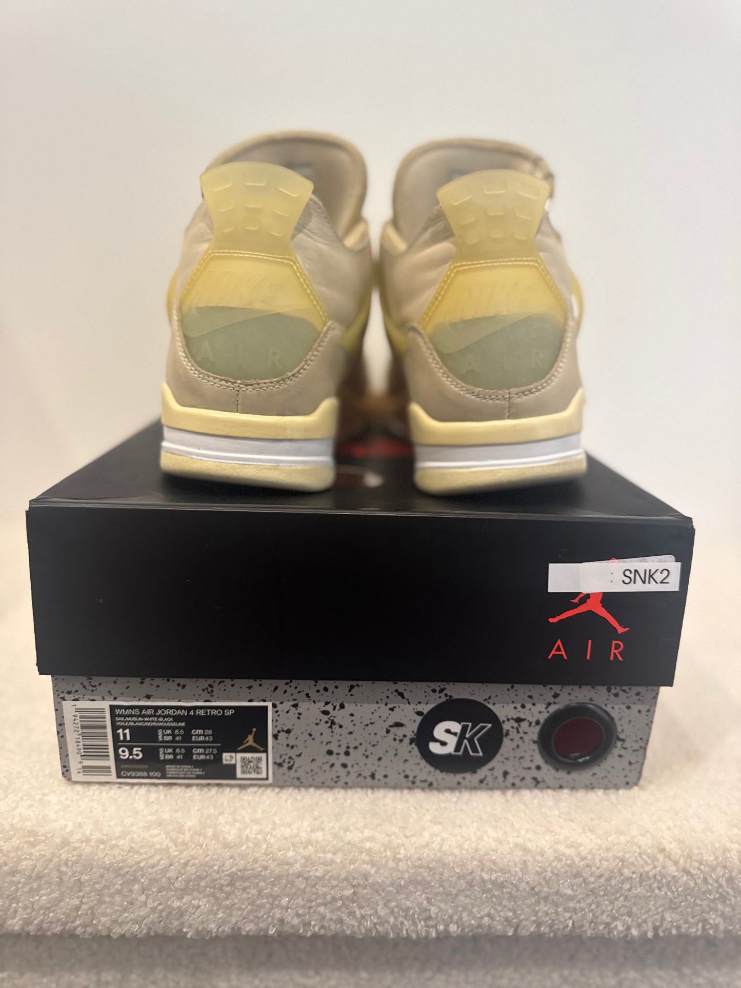 Air Jordan 4 x Off-White "Sail" (43 EU)