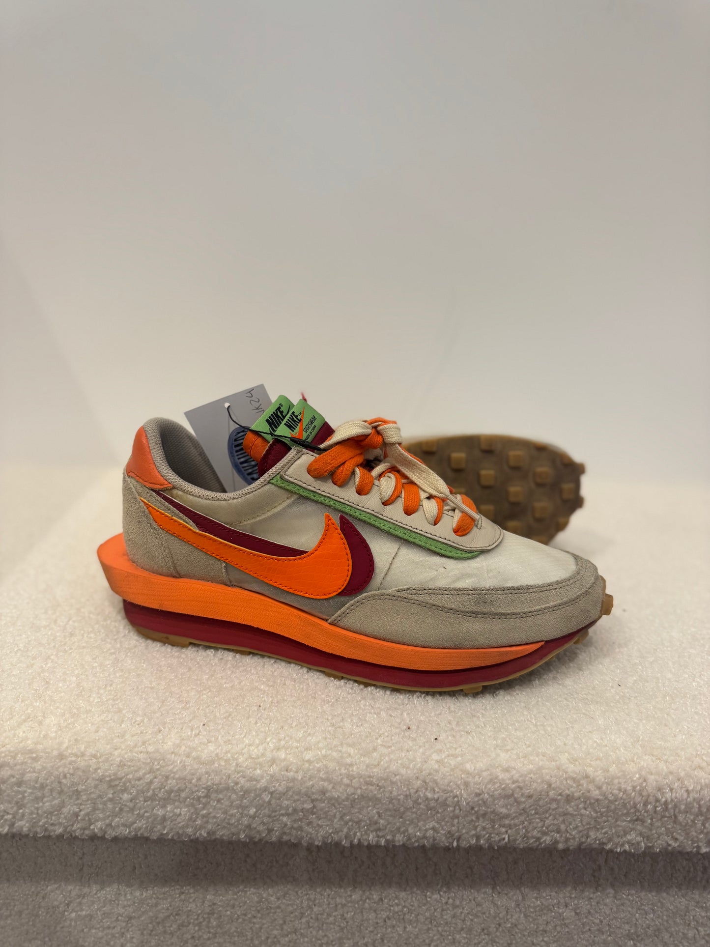 CLOT x sacai x Nike LDWaffle "Orange Blaze" (42.5)