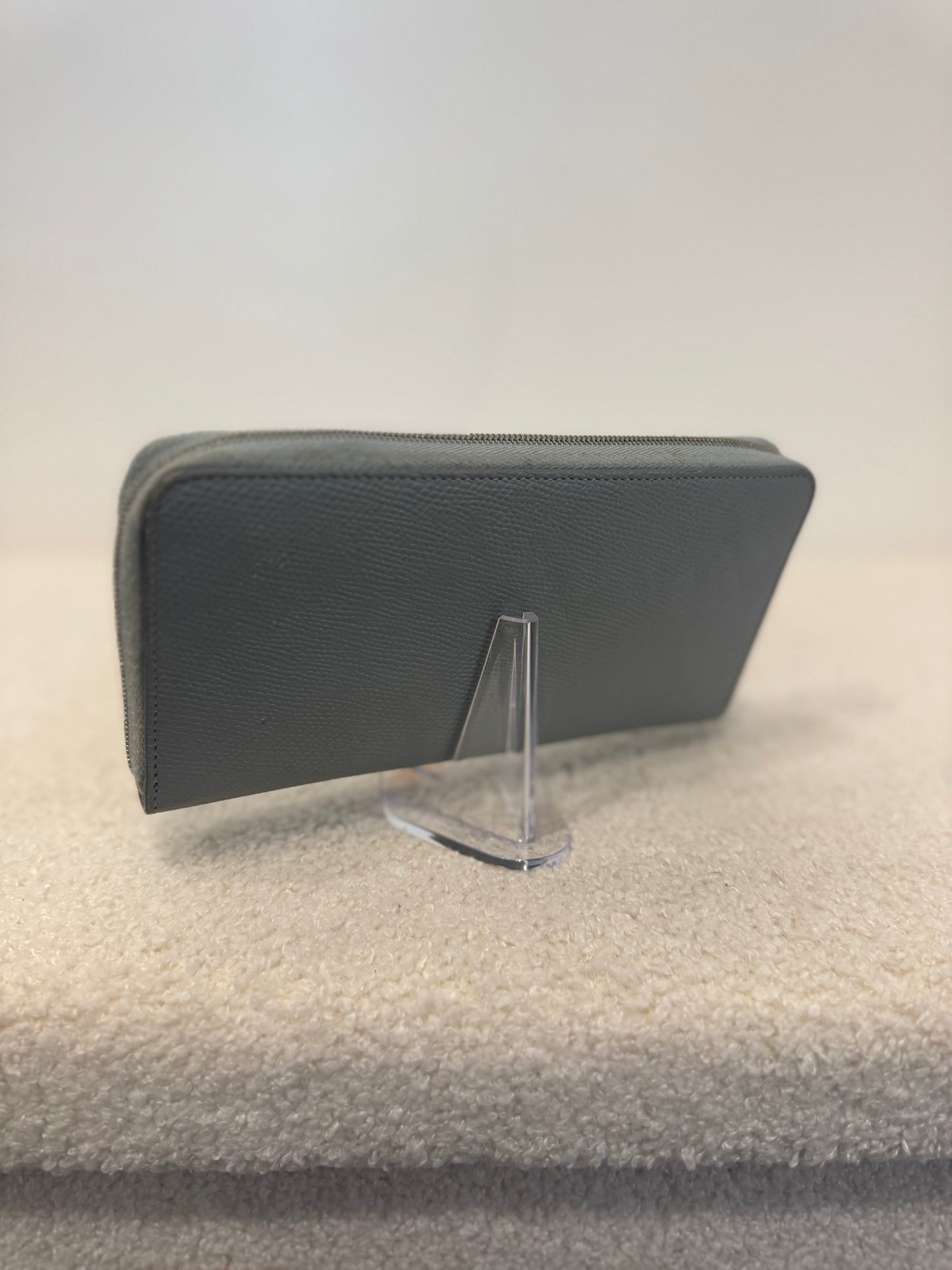 Portefeuille Zippé Gris Celine