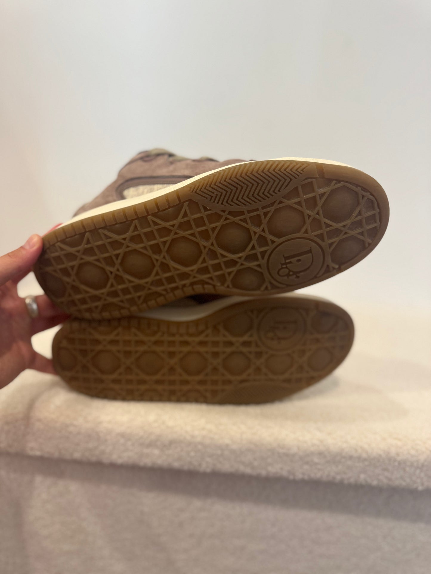 Dior B9S Skater ERL Marron Suede avec Marron et Beige Dior Oblique Jacquard (42)