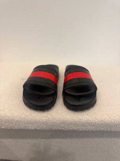 Gucci Pursuit ’72 Web Slide Black / Green / Red (40)