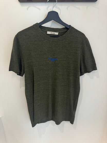 Zadig & Voltaire “Be Fucking Nice” T-Shirt Khaki (S)