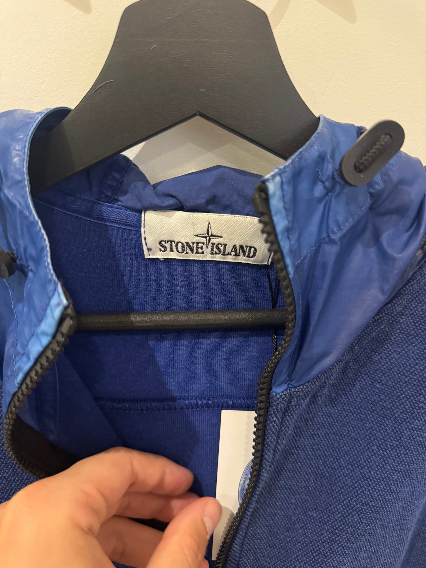 Stone Island Zip Hoodie Blue (M)