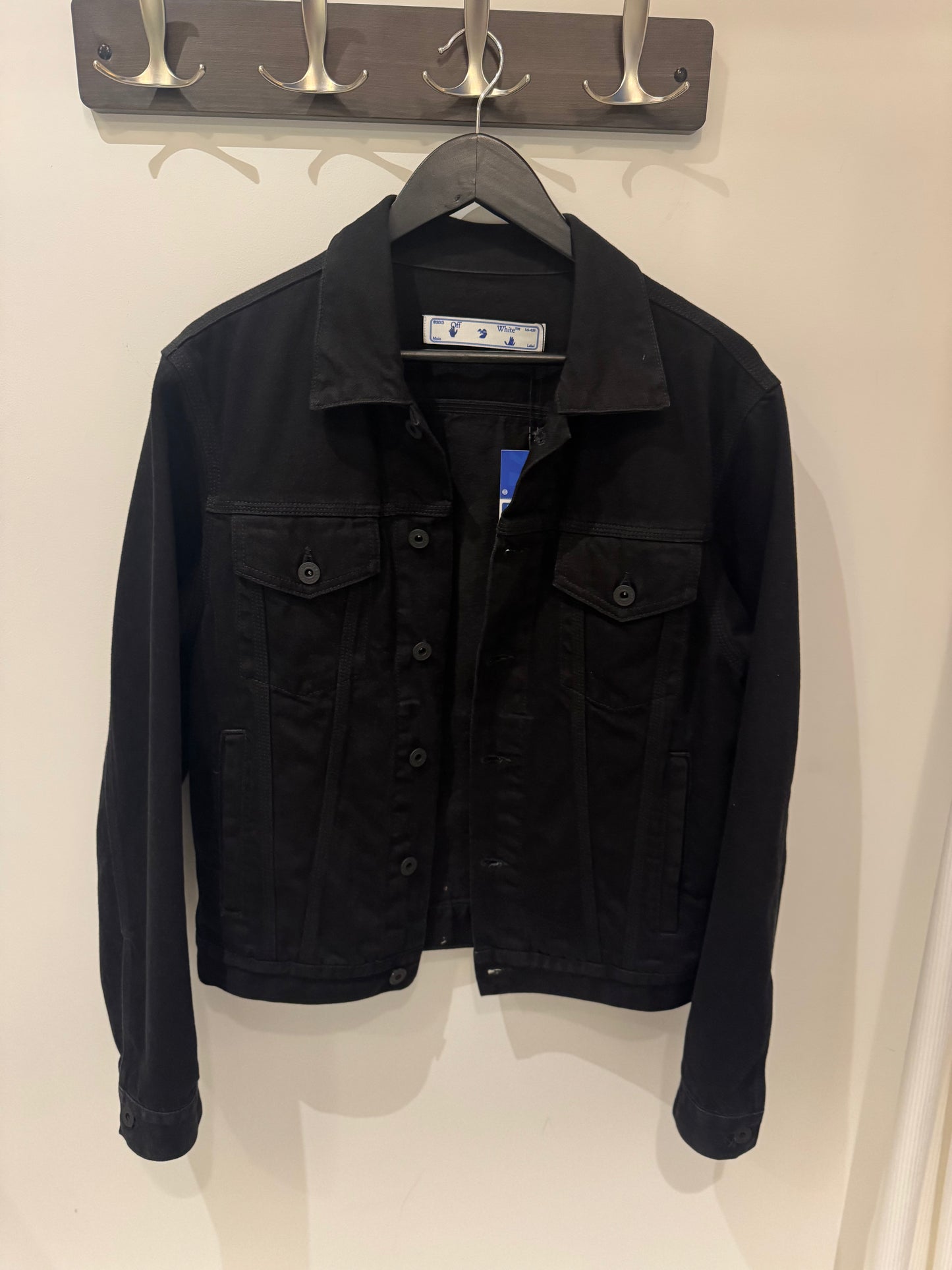 Off-White Hand Logo Denim Jacket Black (S)