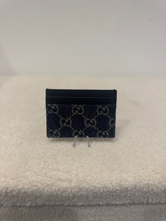 Gucci GG Denim Card Holder – Blue
