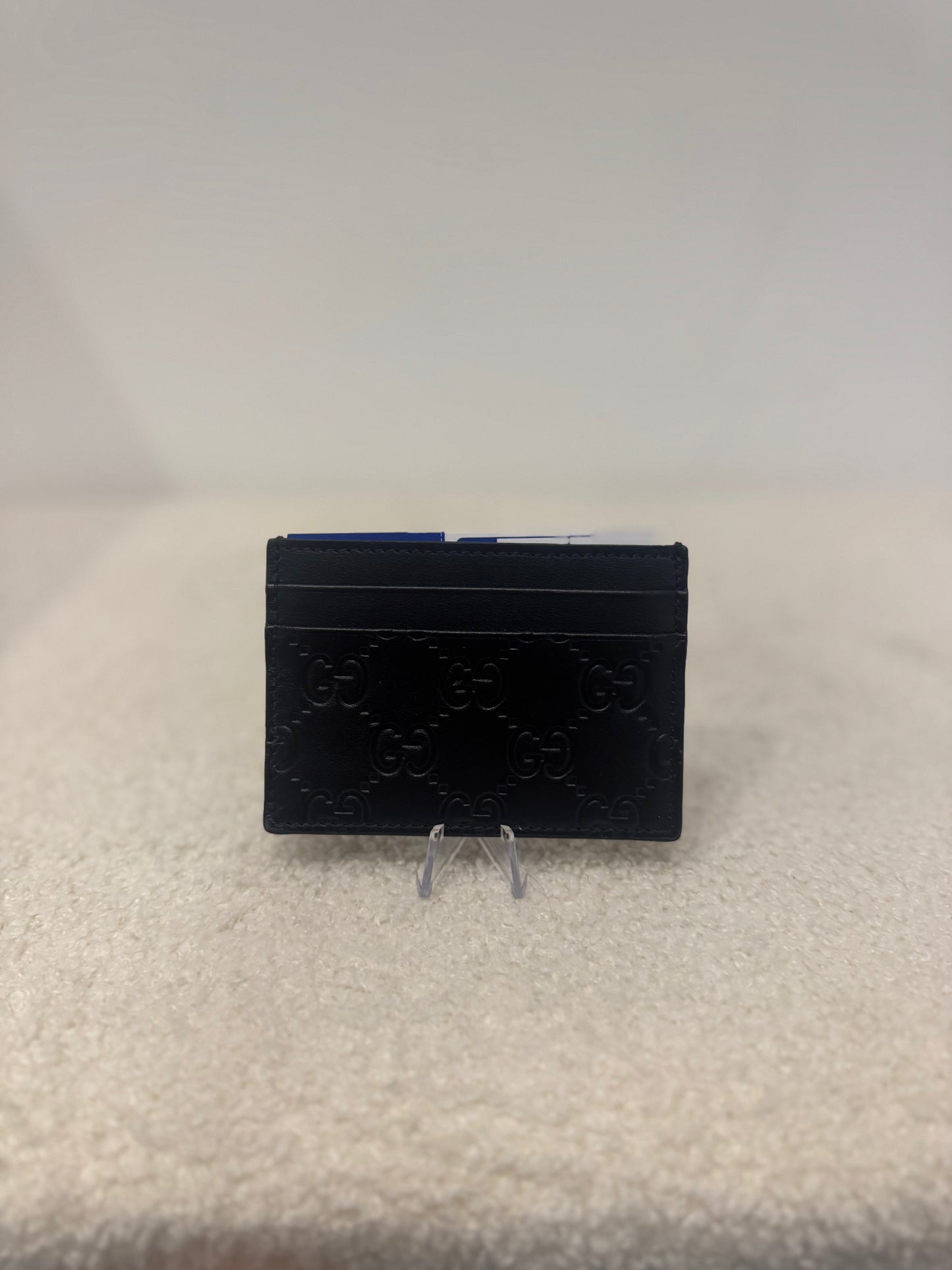 Gucci GG Embossed Card Holder – Black