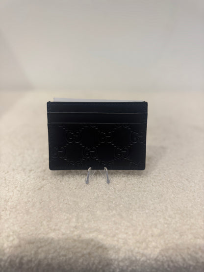 Gucci GG Embossed Card Holder – Black