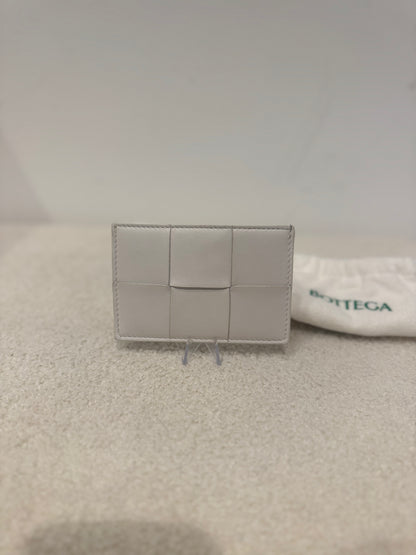 Bottega Veneta Intrecciato Card Holder – White