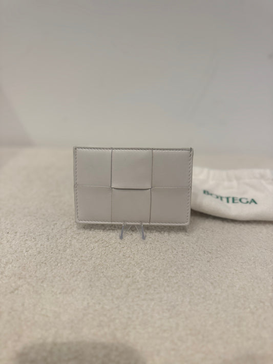 Bottega Veneta Intrecciato Card Holder – White