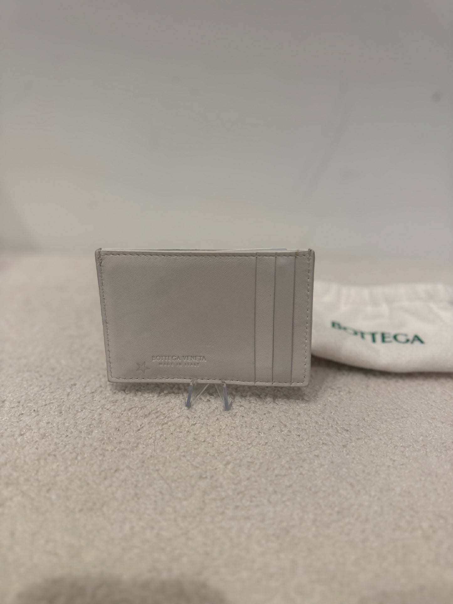 Bottega Veneta Intrecciato Card Holder – White