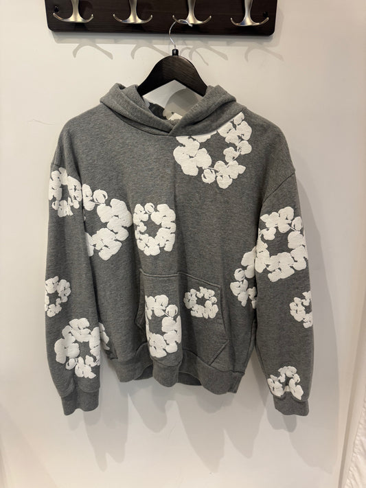 Denim Tears Cotton Wreath Hoodie Grey (S)