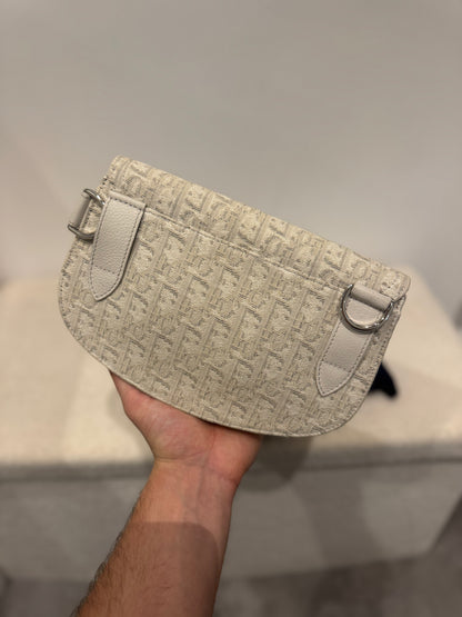 Dior Saddle Pouch Oblique Beige