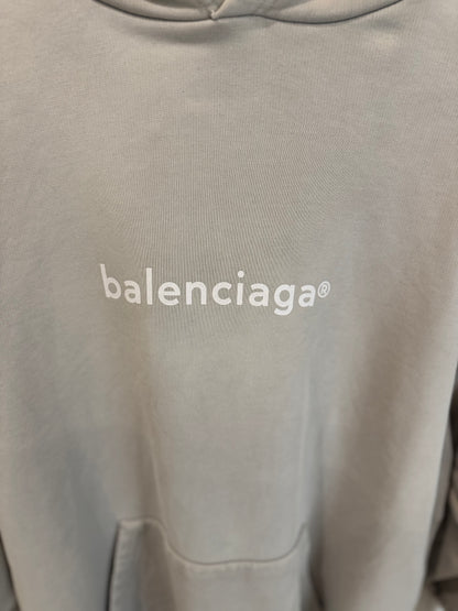 Balenciaga Logo Hoodie « Grey » (M)