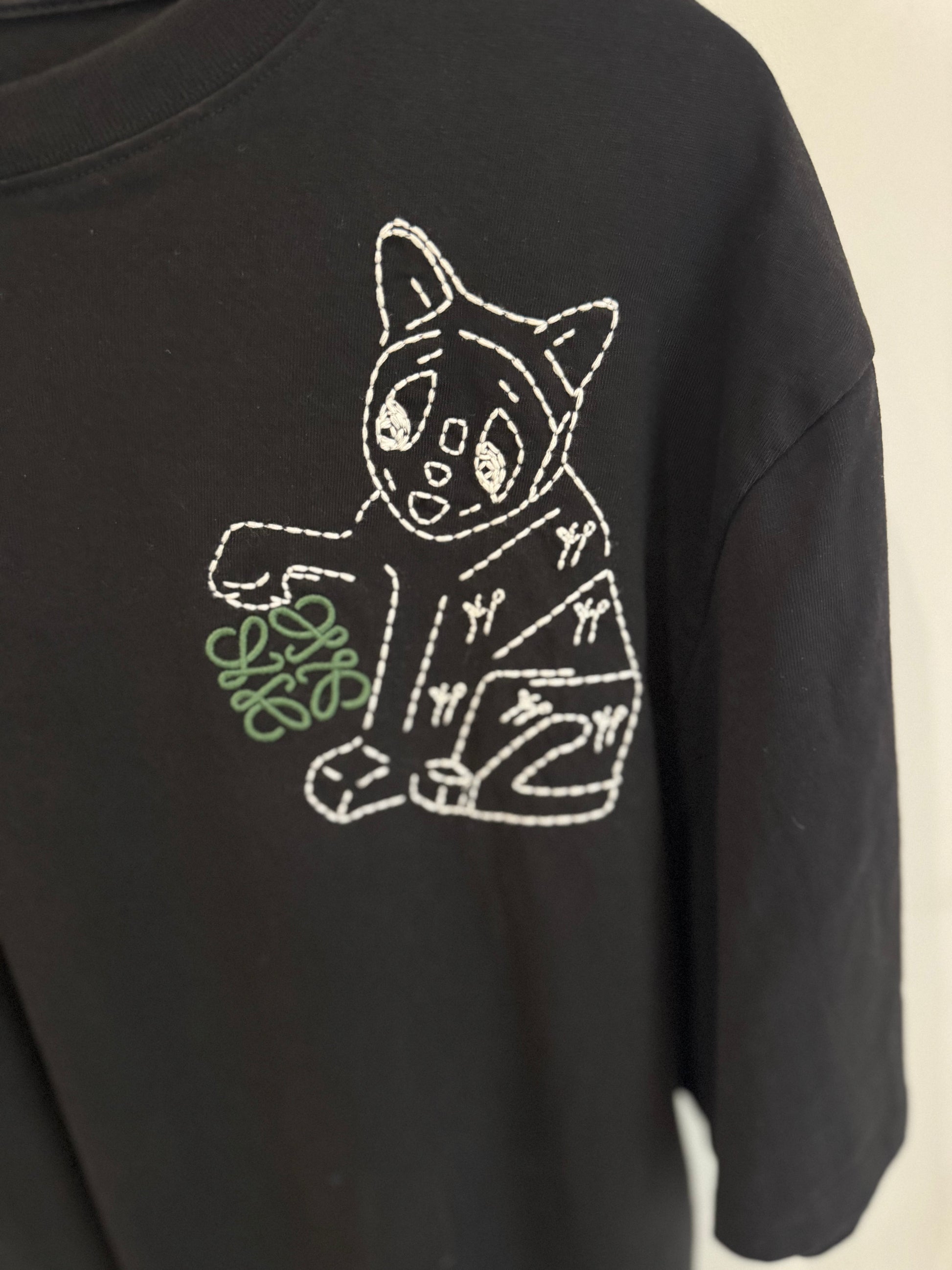 Loewe x Suna Fujita Embroidered Cat T-Shirt