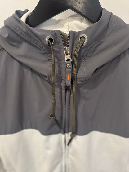 Parajumpers – Veste zippée à capuche bicolore noire et blanche (S)