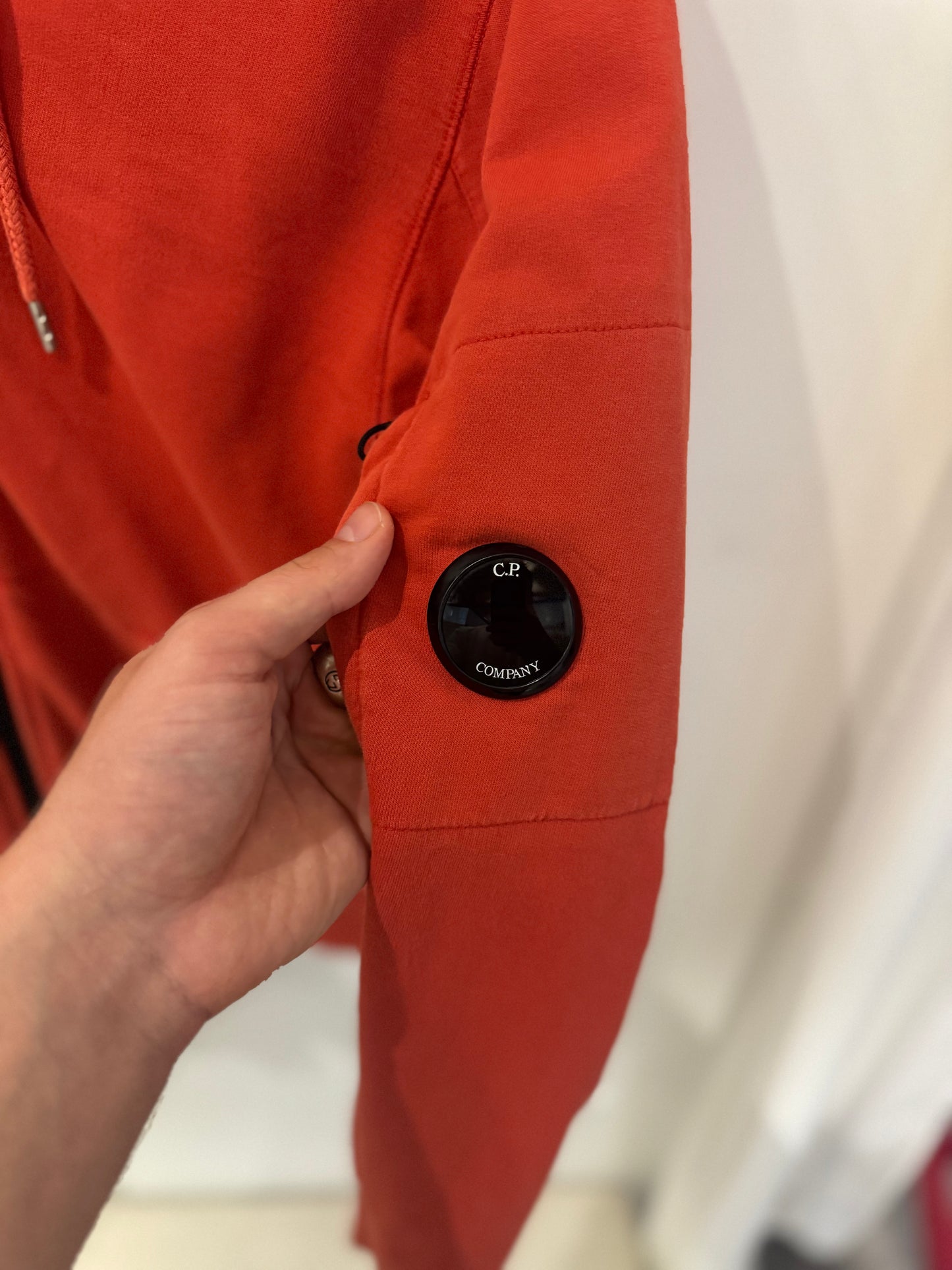 C.P. Company Hoodie Zippé Lens Rouge (S)