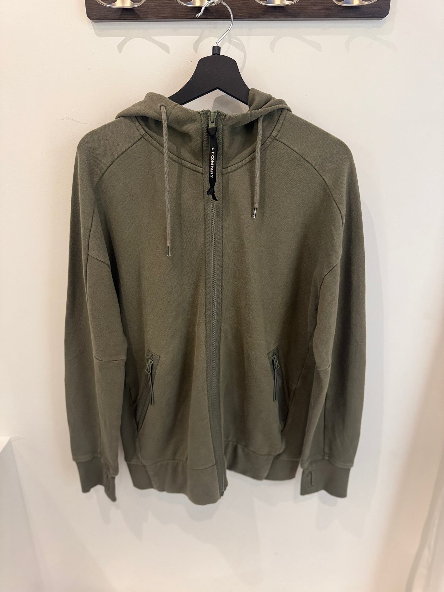 C.P. Company Hoodie Zippé Kaki (L)