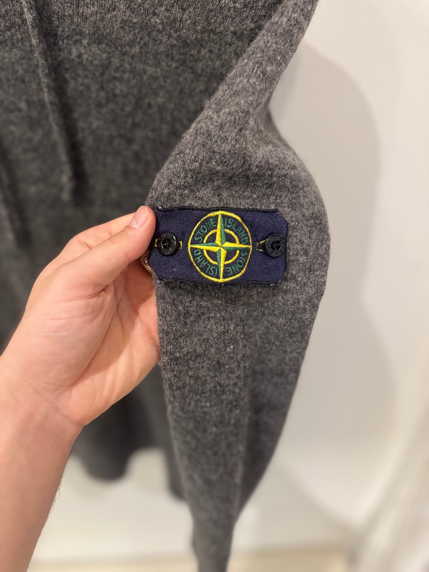 Stone Island Hoodie Gris Chiné (S)
