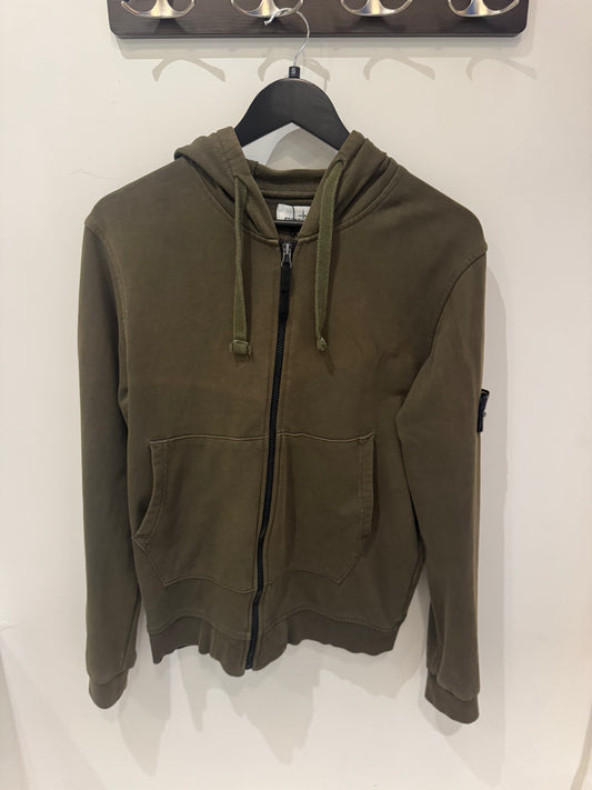 Stone Island Hoodie Zippé Kaki (S)