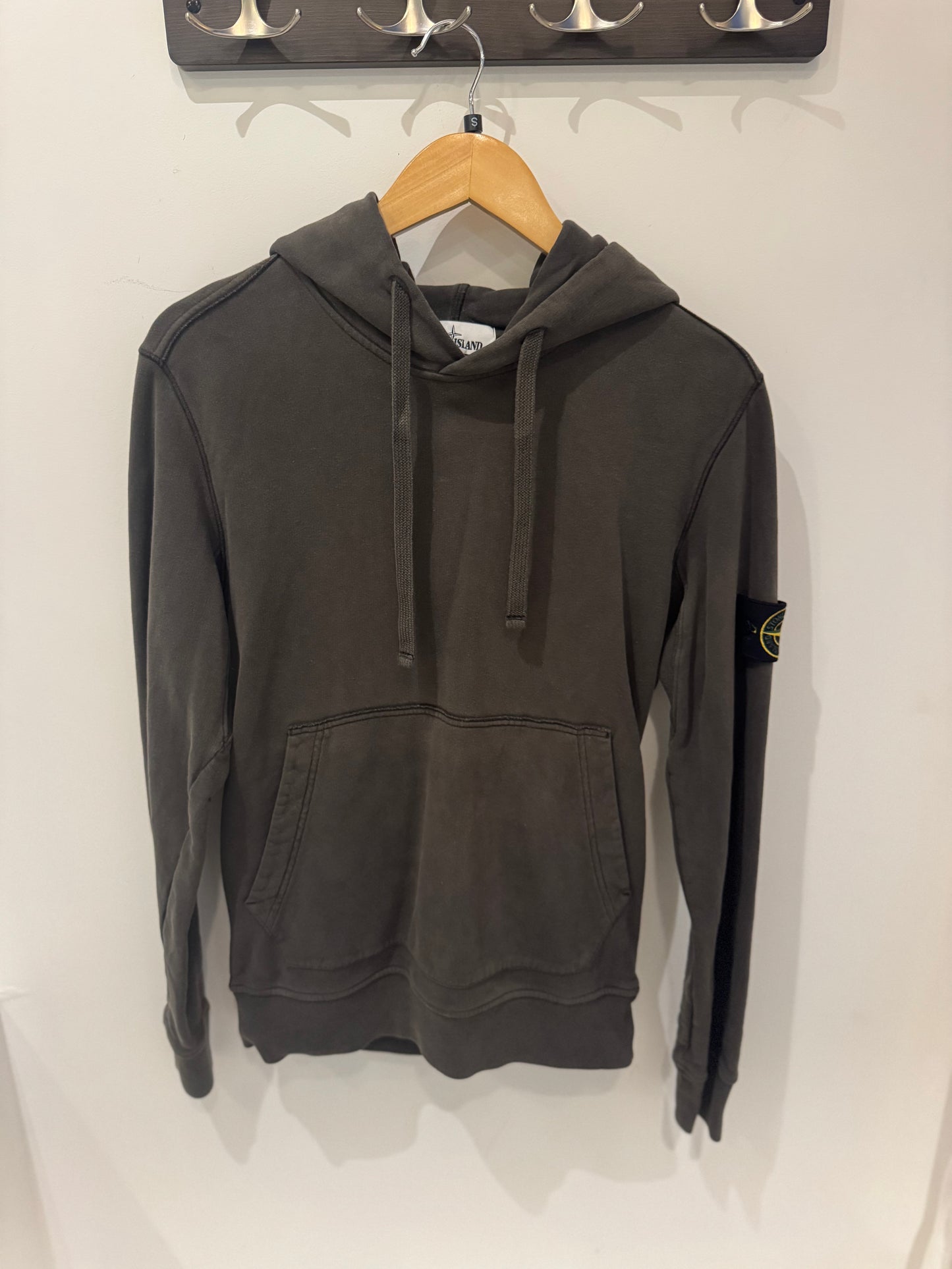 Stone Island Hoodie Gris Anthracite (S)