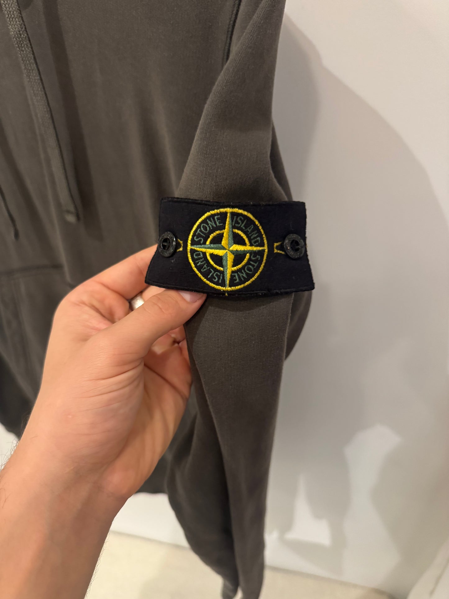Stone Island Hoodie Gris Anthracite (S)