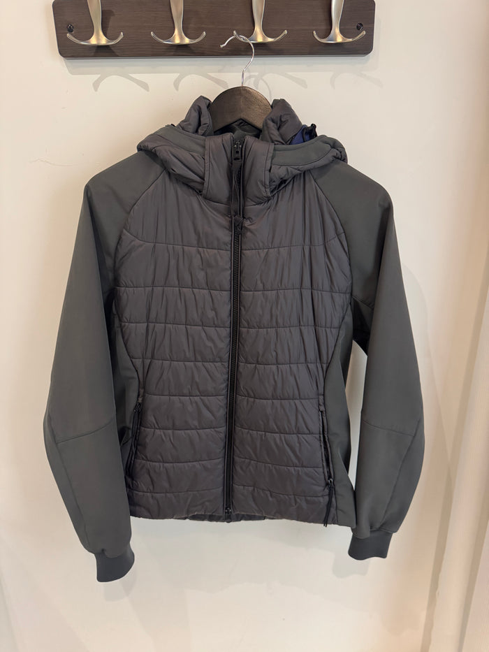 C.P. Company Veste Matelassée à Capuche – Gris (S)