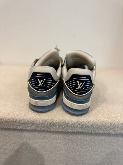 Louis Vuitton LV Trainer – White / Navy Blue (43)