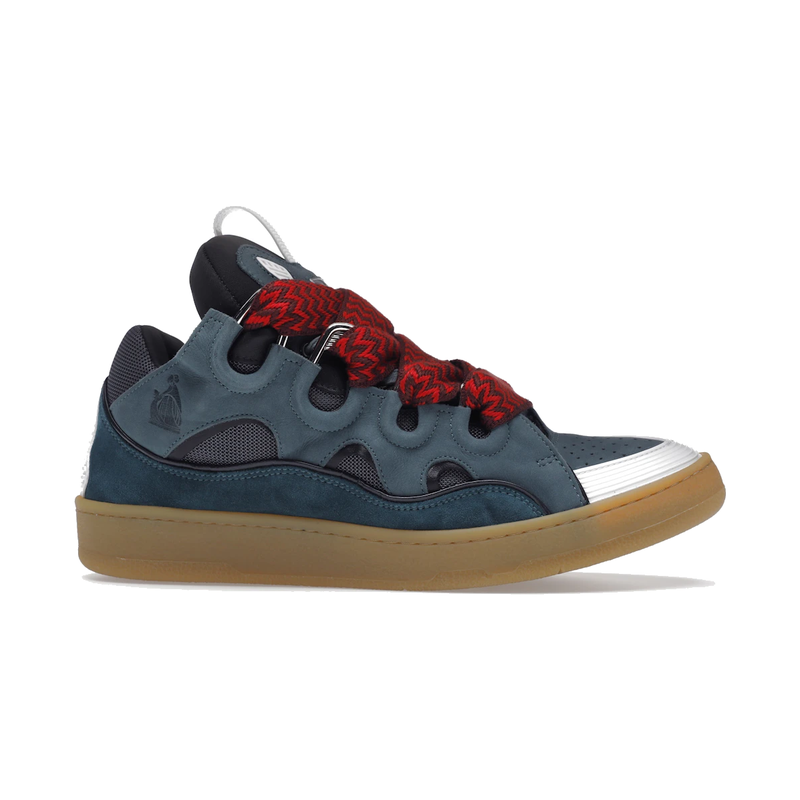 Lanvin Leather Curb Blue Grey (42)