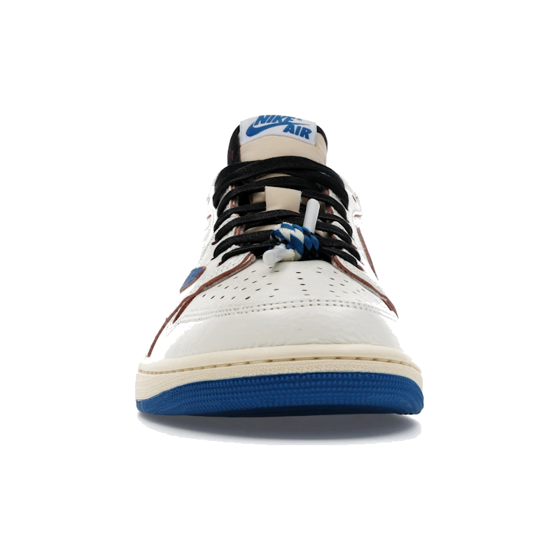 Air Jordan 1 Retro Low OG SP Fragment x Travis Scott Sail Military Blue