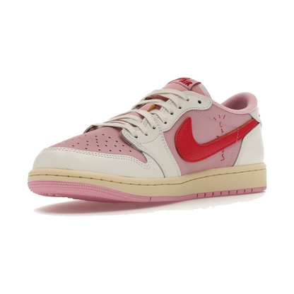 Air Jordan 1 Retro Low OG SP Travis Scott Sail Tropical Pink