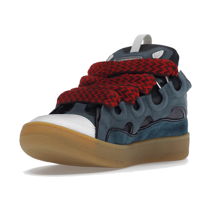 Lanvin Leather Curb Blue Grey (42)