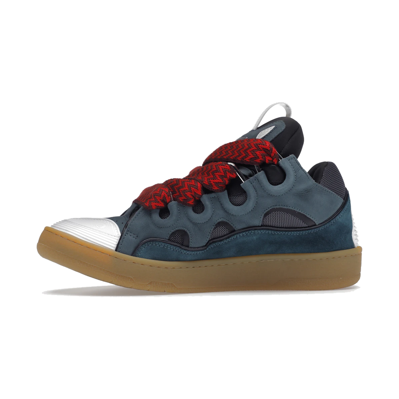 Lanvin Leather Curb Blue Grey (42)