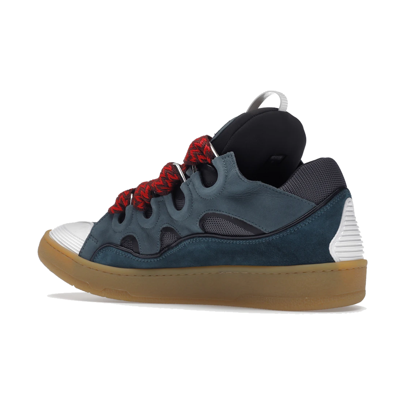 Lanvin Leather Curb Blue Grey (42)
