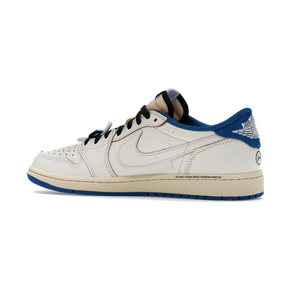 Air Jordan 1 Retro Low OG SP Fragment x Travis Scott Sail Military Blue