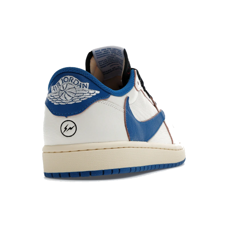 Air Jordan 1 Retro Low OG SP Fragment x Travis Scott Sail Military Blue